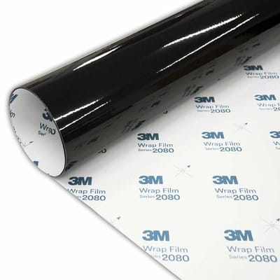 3M 2080 G12 Zwart Hoogglans Car Wrap Folie – 5 Meter Rol – Premium Autofolie voor Car Wrapping