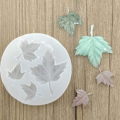 Esdoornblad siliconen mal ketting hanger sieraden maken DIY epoxyhars mal gray