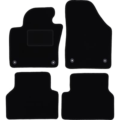 Zwarte veloursmatten voor: Volkswagen Tiguan I minivan (2007-2015)