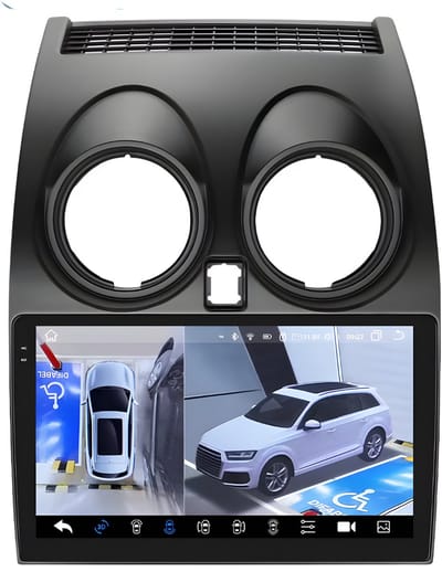 Autoradio met bluetooth - Carplay - Voor Nissan Qashqai J10 (2006-2013) - Geschikt voor Apple en Android - Stereo - Navigatie - Navigatiesysteem auto