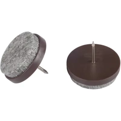 Fix-o-moll Meubelglijder - Nagelbaar - Vilt - Diam. 28mm - Rond - 16 Stuks