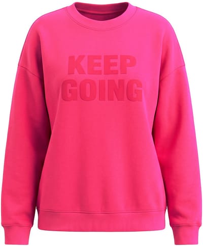 Studio Untold - Dames - Sweatshirt oversize shape statement - Fuchsiaroze - Maat 42+