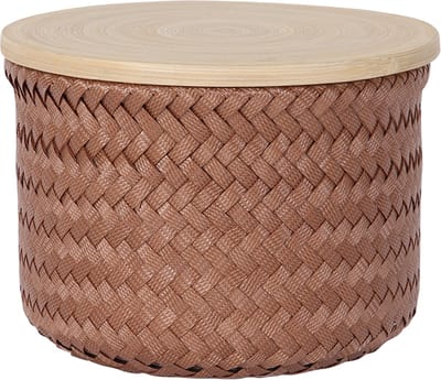 Handed By Wonder high XS - Opbergmand rond met deksel - sienna