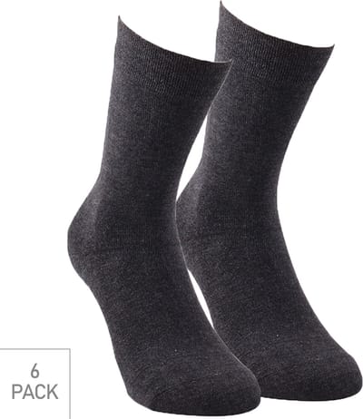 Boru Bamboo - 6-Pack - Nette Sokken - Bamboe - Naadloos - Heren / Dames - antraciet - 35-38 - 2301
