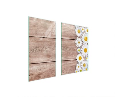 TMK ArtDeko Glas - Snijplank - 75x52 cm - Hittebestendig - Beschermplaat