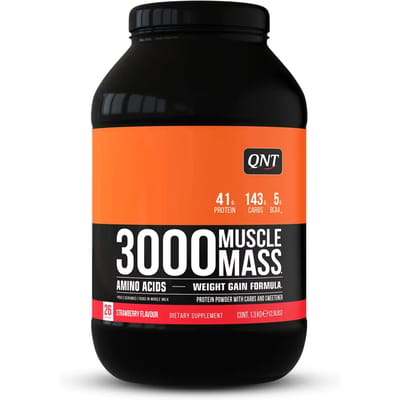 QNT - Weight gainer : Muscle Mass 3000 Chocolade (1,3kg)
