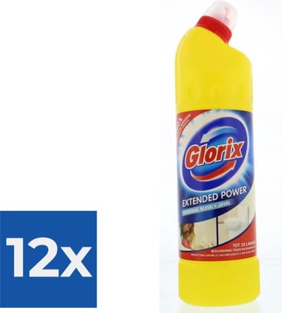 Glorix - Toiletreiniger - Original - Dikke bleek - 750ml x 12