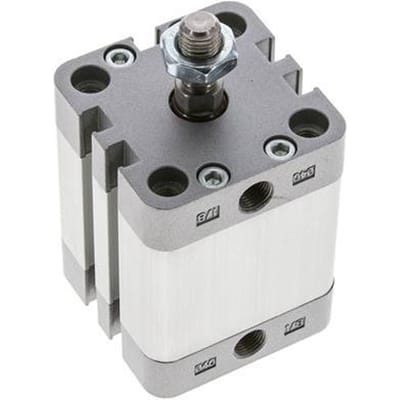 ISO 21287 Compacte Enkelwerkende Cilinder 40-25mm - Magnetisch - Mannelijke Stang