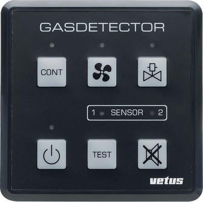 VETUS gas/koolmonoxide detector - 12/24 Volt - incl. sensor