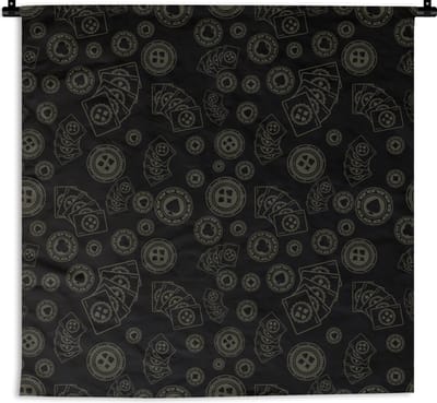 Wandkleed - Wanddoek - Poker - Speelkaarten - Gokken - Patroon - 180x180 cm - Wandtapijt