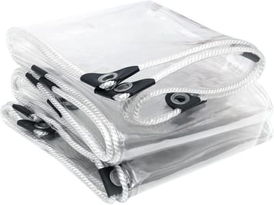 Dekzeil Transparant PVC - Waterdicht Zeil Plastic - Buiten Beschermen - Hoge Lichttransmissie - 1.8x2m - Transparant