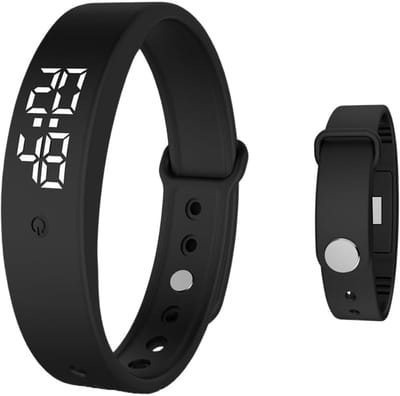 Trilwekker Armband - Stille Vibratie - Herinneringen Ontvangen - Subtiele Meldingen - 10 x 3 x 2 cm - Zwart