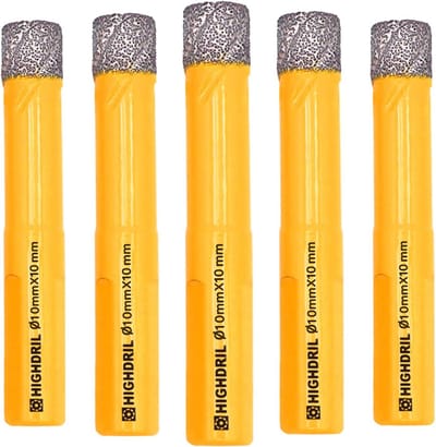 Diamantboor 10 mm - Professionele Tegelboor met Driehoekige Schacht - Vacuümgesoldeerde Gatenzaag voor Beton, Graniet, Marmer en Glas