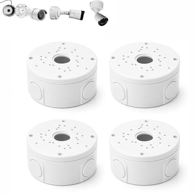 Camera Aansluitdoos - Montagedoos Beveiliging - Bewakingssystemen Installeren - Aluminium Legering - 12 x 12 x 5 cm - Grijs