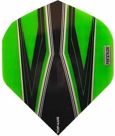 ABC Darts - Dart Flights Pentathlon - Spitfire Z groen - 10 sets