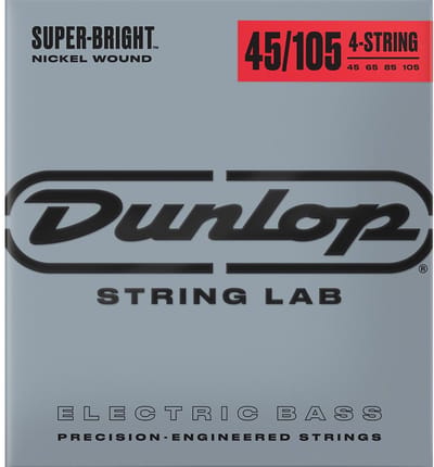 Nickel Plated Steel/DUNLOP/BASS STRINGS/SB Nickel Wound Medium 45-105