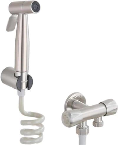 Handdouche Bidet Set - Toilet Douche Sproeier - Persoonlijke Hygiëne - Warm en Koud Water - G1/2 - Zwart/Bruin