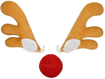 Dailygoody - Kerstgewei-ornamenten - Rendier voor auto - Feestelijke uitstraling - Inclusief neus - Kerstdecoratie voor voertuigen - Geschikt voor all