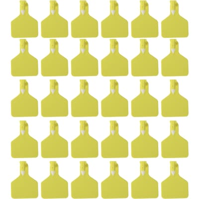 25 STUKS Vee Koe Runderen Blanco Eendelig Oormerk Borden zonder Woord Landbouwdier Identificatie