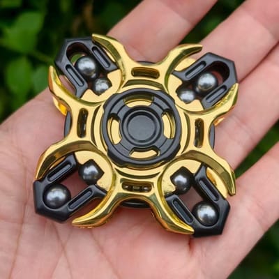 Dailygoods- Fidget Slider Stressverminderend Speelgoed - Vingertopgym - Bevordert Concentratie - Lange Draaitijd - Magnetisch Metaal - Geschikt voor Volwassenen