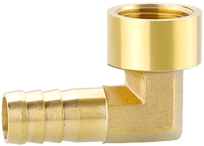 Dailygoods- Slangfitting Messing - 1/2" Elleboog 90 Graden - Slangkoppeling - Slangstuk - Lekvrije Verbinding - Duurzaam Ontwerp
