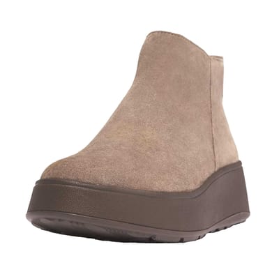 Fit Flop Dames/Dames F-Mode Suede Flatform Enkellaarsjes (Grijs)