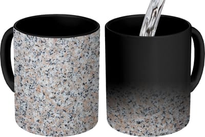 Magische Mok - Foto op Warmte Mokken - Koffiemok - Graniet - Structuren - Design - Steen - Magic Mok - Beker - 350 ML - Theemok