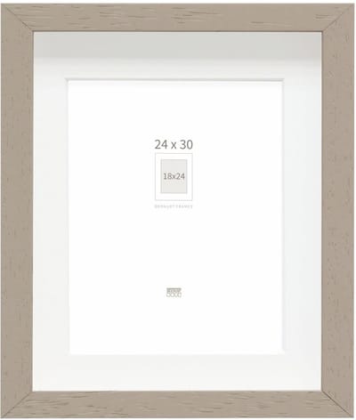 Deknudt Frames Fotolijst - taupe met passe-partout - 18x24 / 24x30 cm