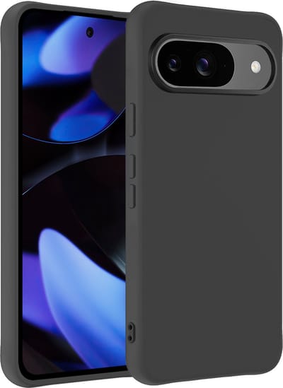 Hoesje - Geschikt voor Google Pixel 9 - Sterk & Shockproof - Siliconen Case - Hoes Cover - Telefoonhoes - Zwart