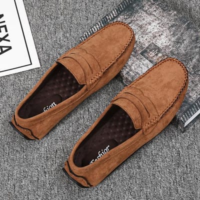 Heren Loafers Casual Schoenen Bootschoenen Heren Sneakers Nieuwe Mode Rijschoenen Wandelen Casual Loafers Heren Sneakers Schoenen 40 bruin