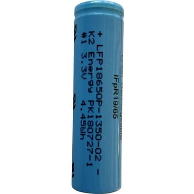 K2 Energy HIGH CAPACITY K218650UP01 POWER CELL DATA Accupack 18650 Geschikt voor hoge stroomsterktes, Geschikt voor hoge temperaturen, Geschikt voor