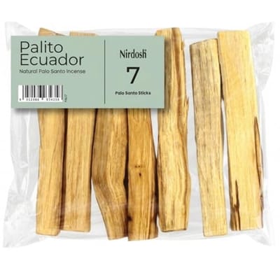 Dailygoods- Wierookstokjes Palo Santo - 7 Houten Stokjes 10 cm - Natuurlijke Wierookstokjes voor Yoga - Aromatherapie - Ontspanning - Bursera Graveolens - Aromatische Stokjes