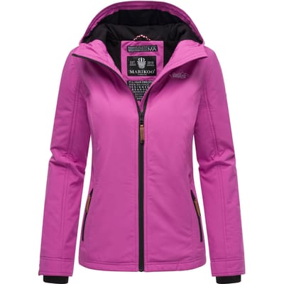 Marikoo dames overgangsjas lichtgewicht water- en windafstotend met capuchon lilac lily