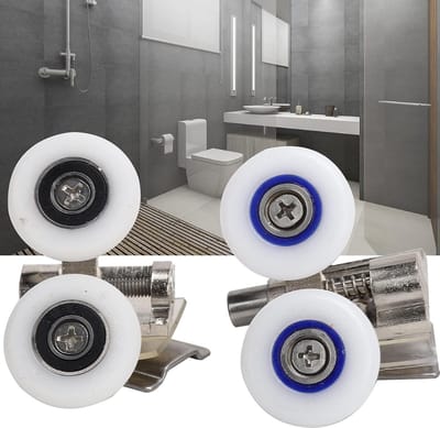 Shower Door Rollers Runners Wheels, Shower Door Rollers Zinc Alloy Glass Door Pulley Wheels Bathroom Accessory - ShopVlot