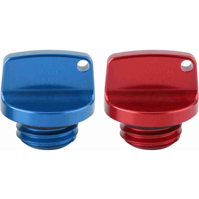 2 stuks CNC Aluminium Olievuldop Pluggen Afdekkingen voor Honda CRF150R CB250F Yamaha Kawasaki Suzuki red
