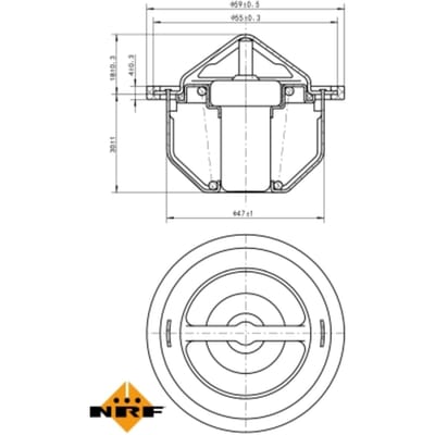 Thermostaat, koelvloeistof NRF 725168
