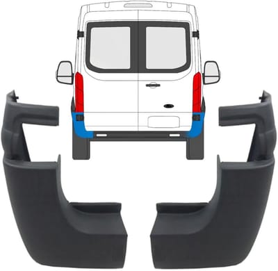 Achterbumper hoek voor Ford Transit 2014- / Links + Rechts / Set