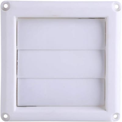 Kunststof Wandrooster Ventilatie met 3 Flappen en Insectennet