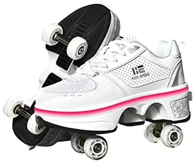 Rolschaatsen Dames - Wandelschoenen met wielen - Buiten Bewegen - LED Verlichting - Dubbele Rij - Niet gespecificeerd