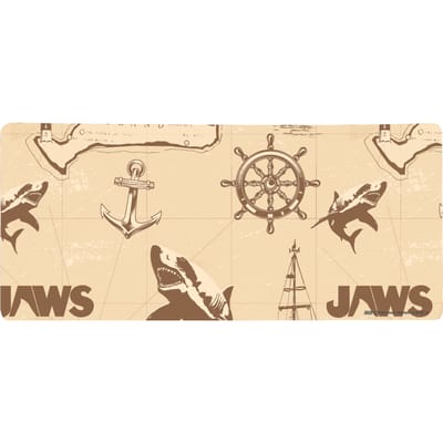 Jaws Map Gaming Mouse Mat - Large