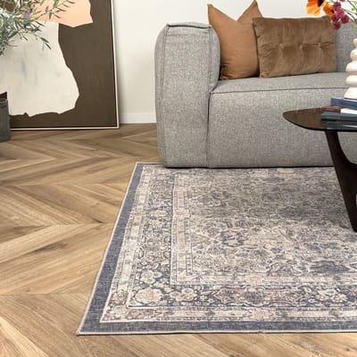 Vintage vloerkleed Sybil Blauw - 200 x 290 cm - (L)