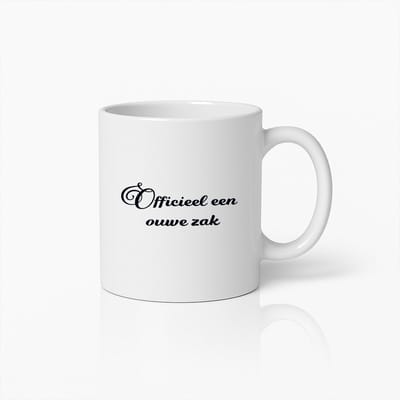 Officieel een Ouwe Zak Mok – Grappig Klassiek Cadeau voor Mannen en Vrouwen