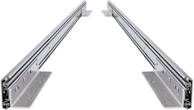Set ladegeleiders + ladebeugels 30 cm 12" volledig uittrekbaar en 250 kg belastbaar 2 st. heavy duty camper lade geleiders 300 mm 12inch aluminium lade ondersteuning haaks