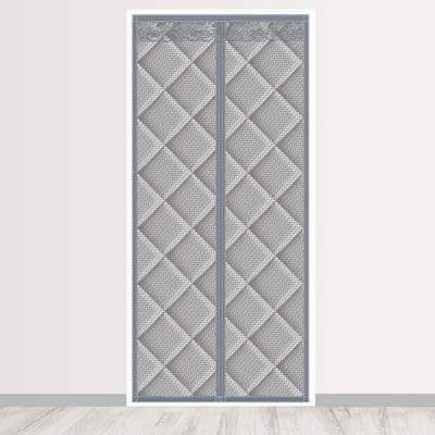 Isolerend Deurgordijn - Warmte Gordijn - Tocht Vrij Houden - Automatisch Sluitend - 130x220 cm - Grijs Bruin