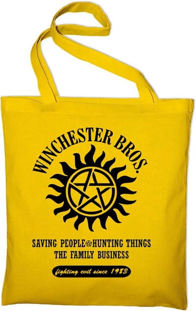 Jute tas katoenen tas voor Winchester Bros. fans