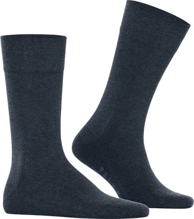 FALKE Sensitive New York met comfort tailleband lyocell sokken heren blauw - maat 39-42