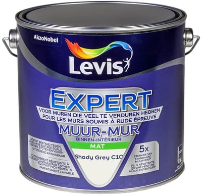 Levis - Expert Muur Binnen Mix - Shady Grey C10 - Mengverf - 2,5 L
