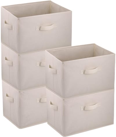 Dailygoods- Opbergdozen - Set van 4 - Opvouwbaar - Stof - Lichtgewicht - 12345 kg capaciteit - Opbergboxen