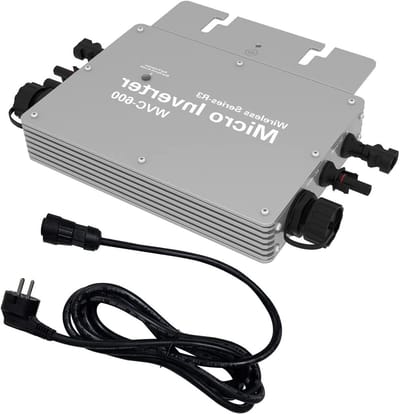 Zonne Omvormer - Micro Omvormer - Energie Omzetten - IP65 Waterdicht - 600 Watt - Grijs