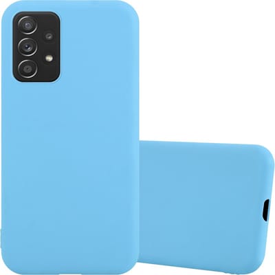 Cadorabo Hoesje geschikt voor Samsung Galaxy A52 (4G / 5G) / A52s in CANDY BLAUW - Beschermhoes gemaakt van flexibel TPU silicone Case Cover